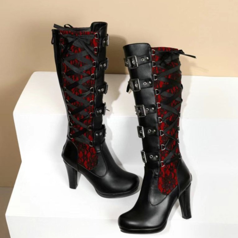 Punk gotische stijl dames knie - Pipe Bending Spring recensie en prijs