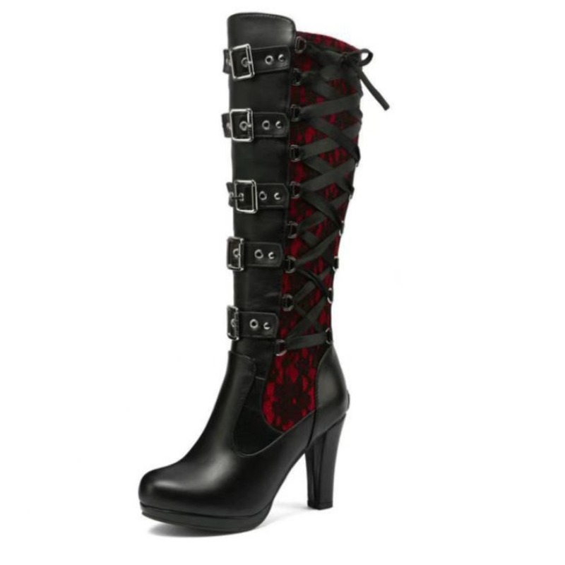 Punk gotische stijl dames knie - Pipe Bending Spring recensie en prijs